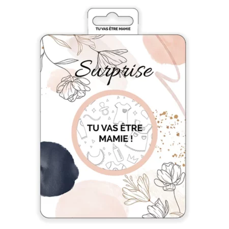 Carte à gratter - Tu vas être mamie !