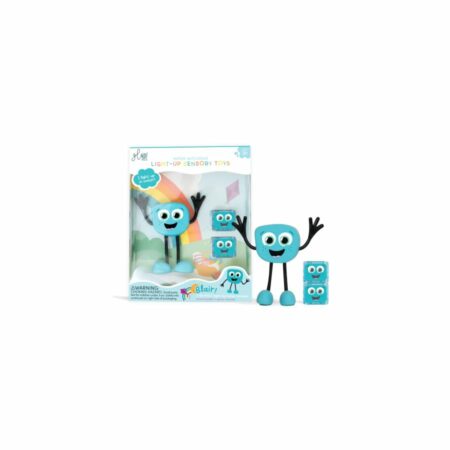 Coffret personnage Blair et cubes lumineux bleus Glo Pals