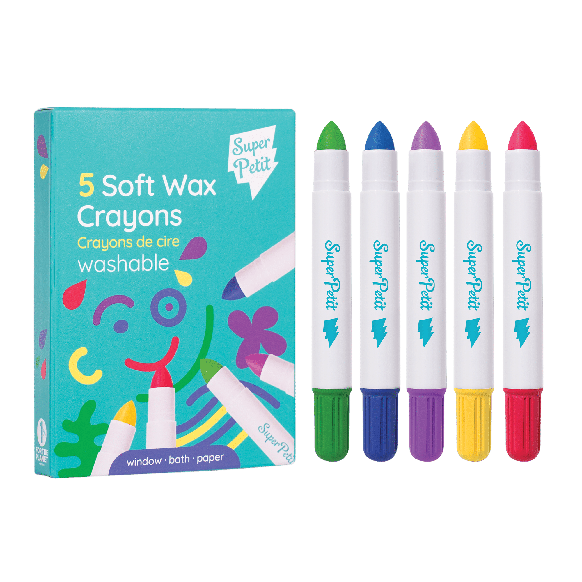 5 crayons de cire twistables - SuperPetit